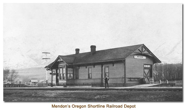 Mendon Oregon Shortline Railroad Depot