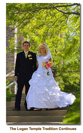 June 2007 wedding at the Logan Temple