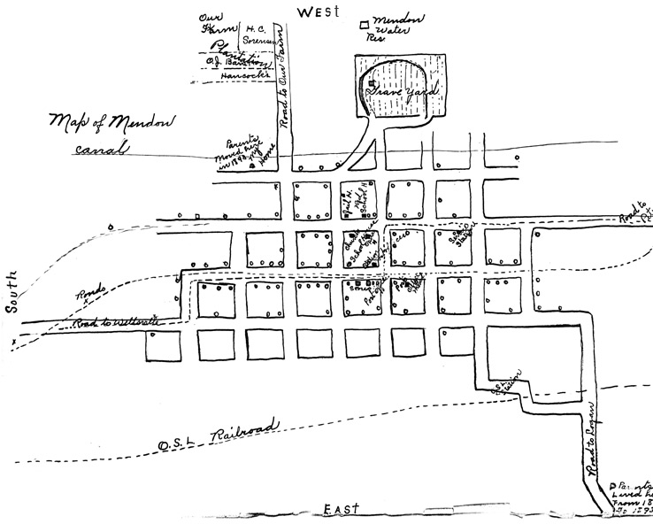 Map Of Utah Cities. 1916 Map of Mendon, Utah