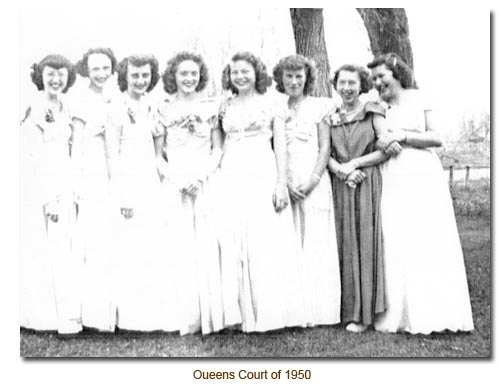 Mendon May Day Court, 1950.