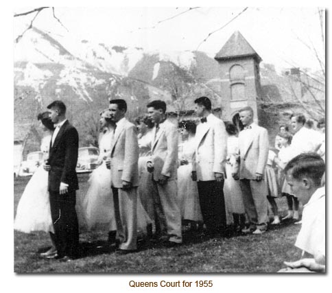 Mendon May Day Court for 1955