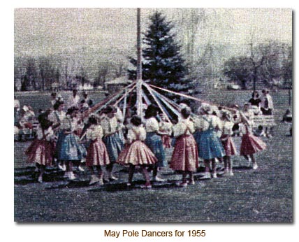 1955 May Pole Dancers