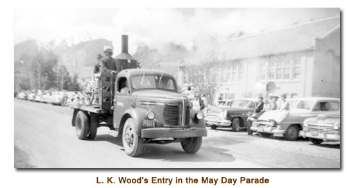 L. K. Wood's entry in the 1956 Mendon May Day Parade.