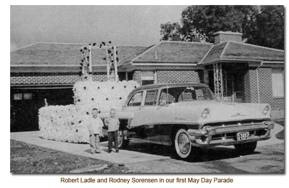 Robert Ladle & Rodney Sorensen in their first May Day Parade.