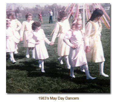 Mendon May Day Danccers for 1983.