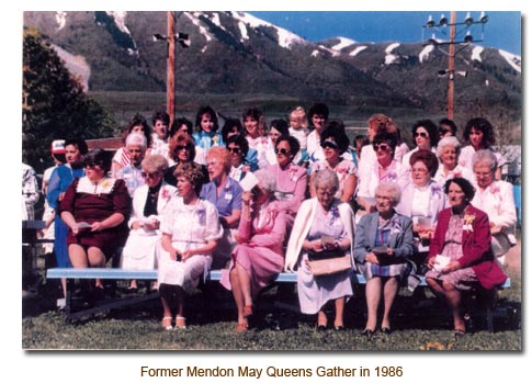 Former Mendon May Queens Gather in 1986