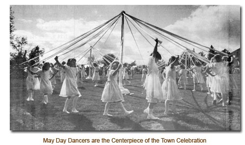 Mendoon May Day Dancers are the Centerpiece of the Town Celebration.