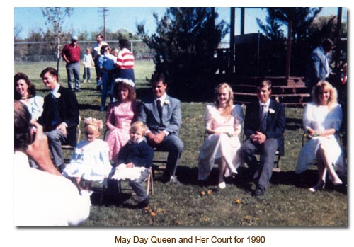 1990's May Queen and Her Court
