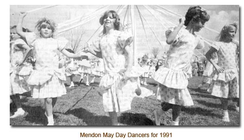 Mendon May Day Dancers for 1991.