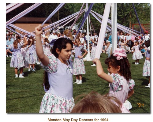 Mendon May Day Dancers for 1994.