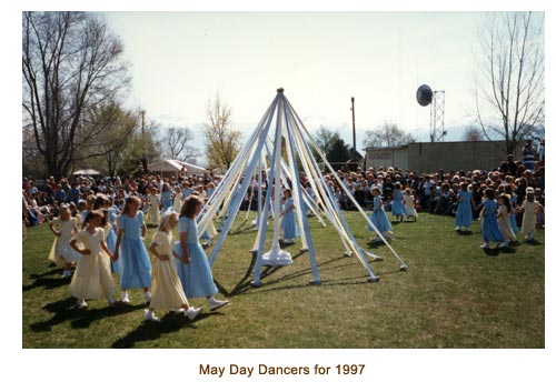 Mendon May Day Dancers for 1997.