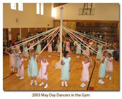 2003 May Day Dancers indoors