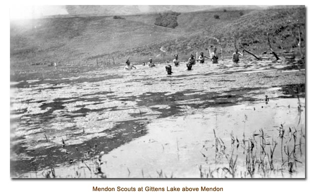 Mendon Scouts at Gittens Lake