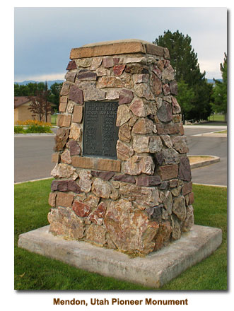 Mendon, Utah Pioneer Monument