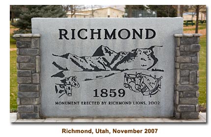 Richmod, Utah Sign