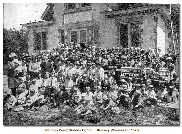 Mendon Ward Sunday School Efficency Winners for 1925