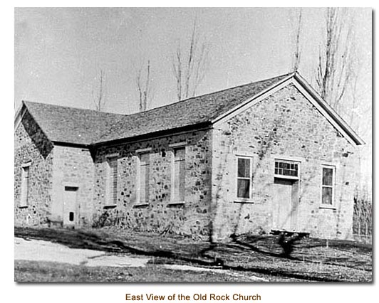 East view of the old rock church