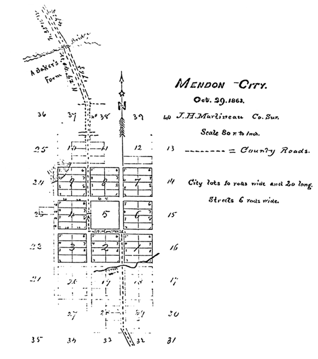 J. H. Martineau Plat Survey of 1863