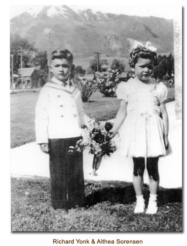 Crown Bearer, Richard Yonk and Flower Girl Althea Sorensen