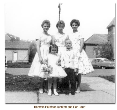 Bonnie Peterson and her 1960 May Day Court