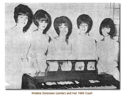 Kristine Sorensen and her 1966 May Day Court