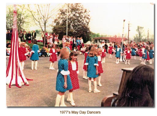 Mendon May Day Dancers for 1977.