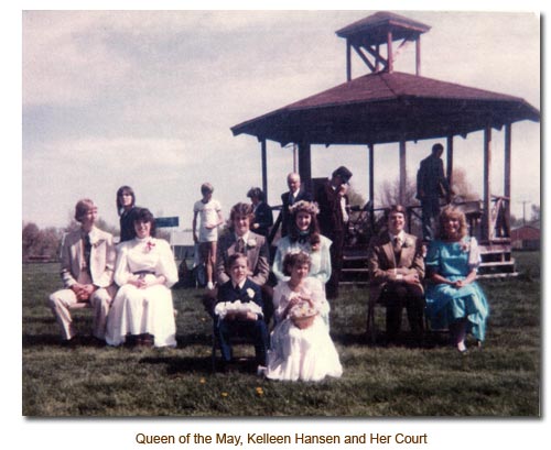 Mendon's May Queen and her Court.