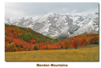 Snow Covered Mendon Mountains