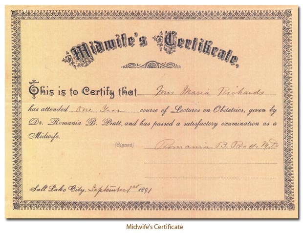 Midwife's Certificate
